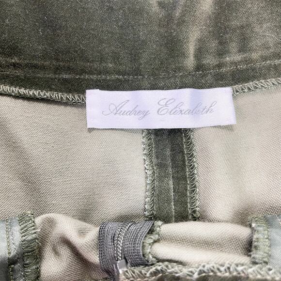 Audrey Elizabeth Velvet Pant Set Womens Medium Patchwork Woodsy Goblincore 70s‎ - Picture 15 of 16